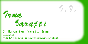 irma varajti business card